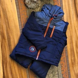 Carter’s Toddler Boy Snow/ Winter Jacket & Bibs 3T